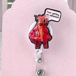 Funny Pepe Meme Handmade Badge Reel