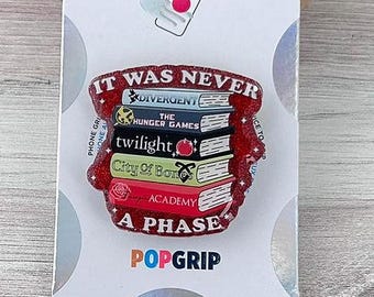 Bookish Popsocket or Magsafe Grip| Handmade Glitter Phone/Kindle Grip