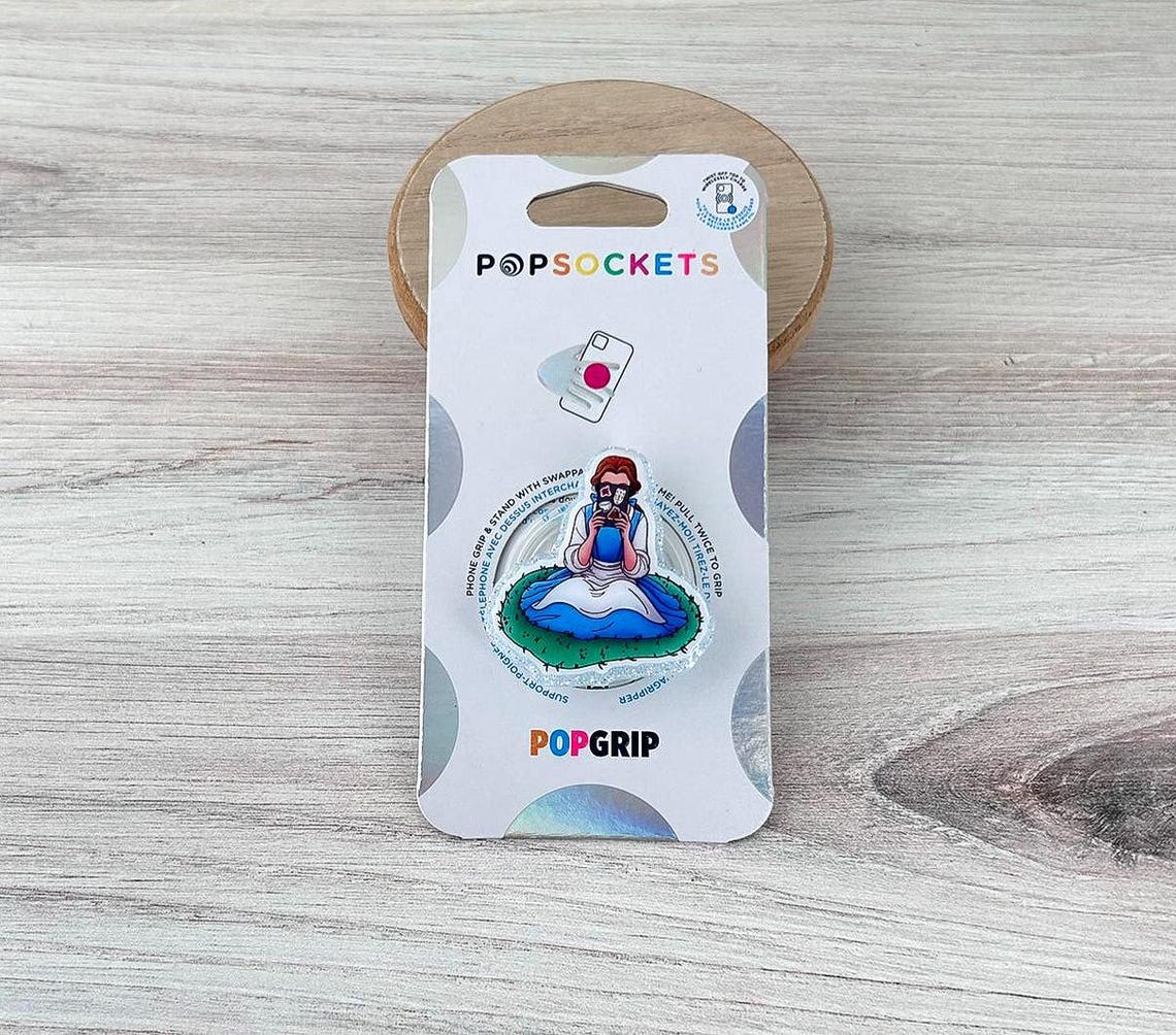 Bookish Princess Popsocket or Magsafe Grip| Handmade Glitter Phone ...