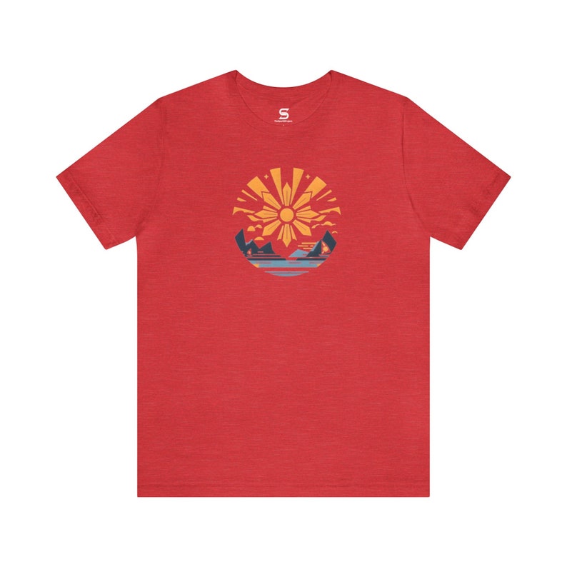 Vintage Philippinische Sun T-Shirt, Philippinen Kulturerbe Mode, Pinoy Pride Bild 4