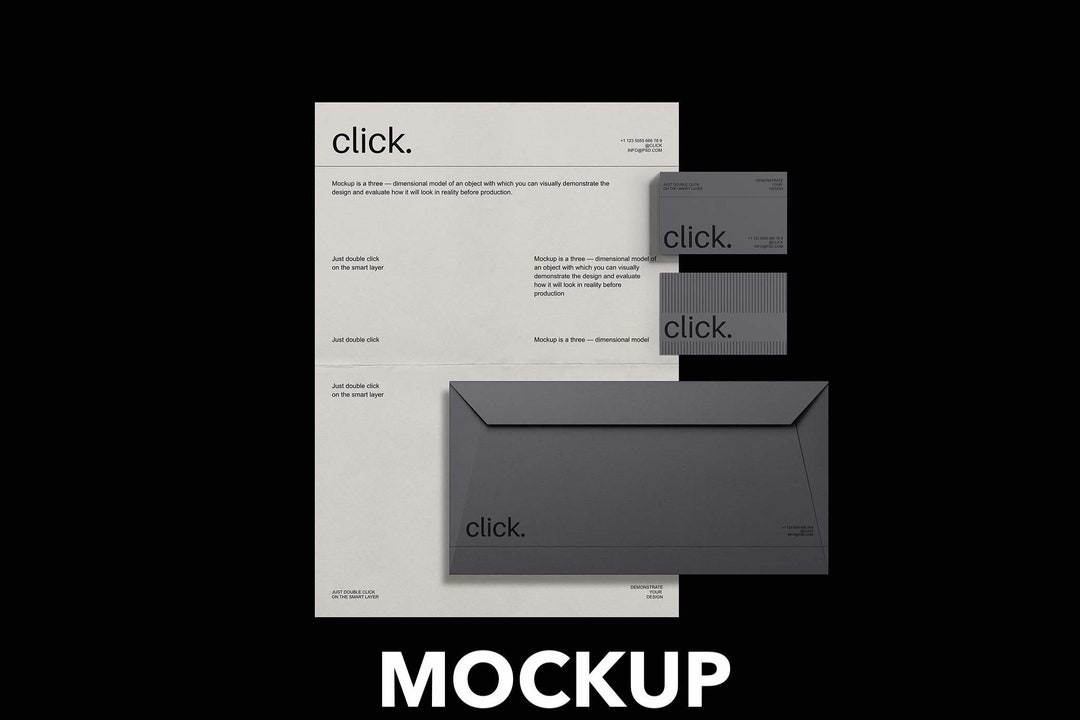 Brand Identity Mockup PSD File Branding & Advertising - Etsy