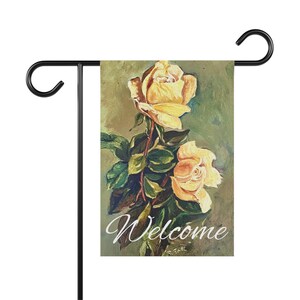 Garten Banner Haus Banner Haus Flagge Blumengarten Flagge Frühlings Dekor Garten Dekor Floral Home Decor