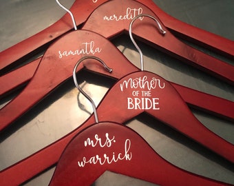 Personalized Wooden Hangers Wedding Bridal Party Gifts