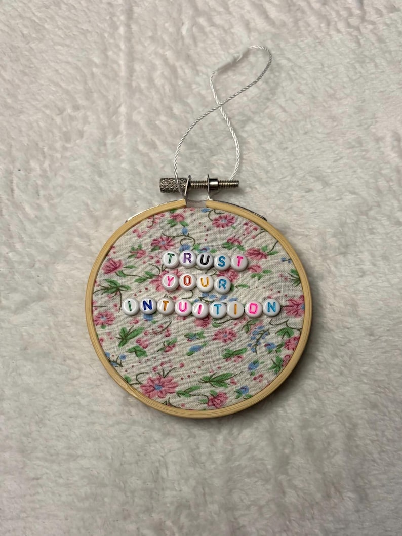Trust Your Intuition | Beaded Embroidery | Self Love Gift - Etsy UK