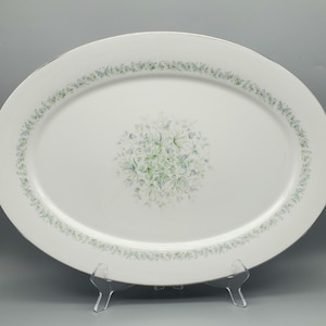 16” Vintage Oxford Bone China Oval Platter Meadowlark Medium