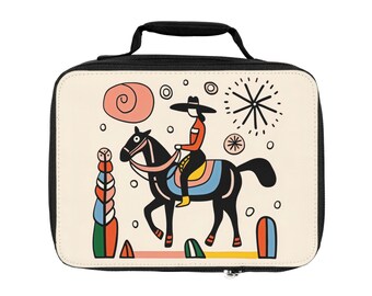 Bolsa para el almuerzo escolar de Rodeo Queen, bolsa para el almuerzo de vaquera, bolsa térmica de poni, bolsa para el almuerzo de caballo, bolsa para el almuerzo de fiesta de vaqueros, linda bolsa para el almuerzo de oficina