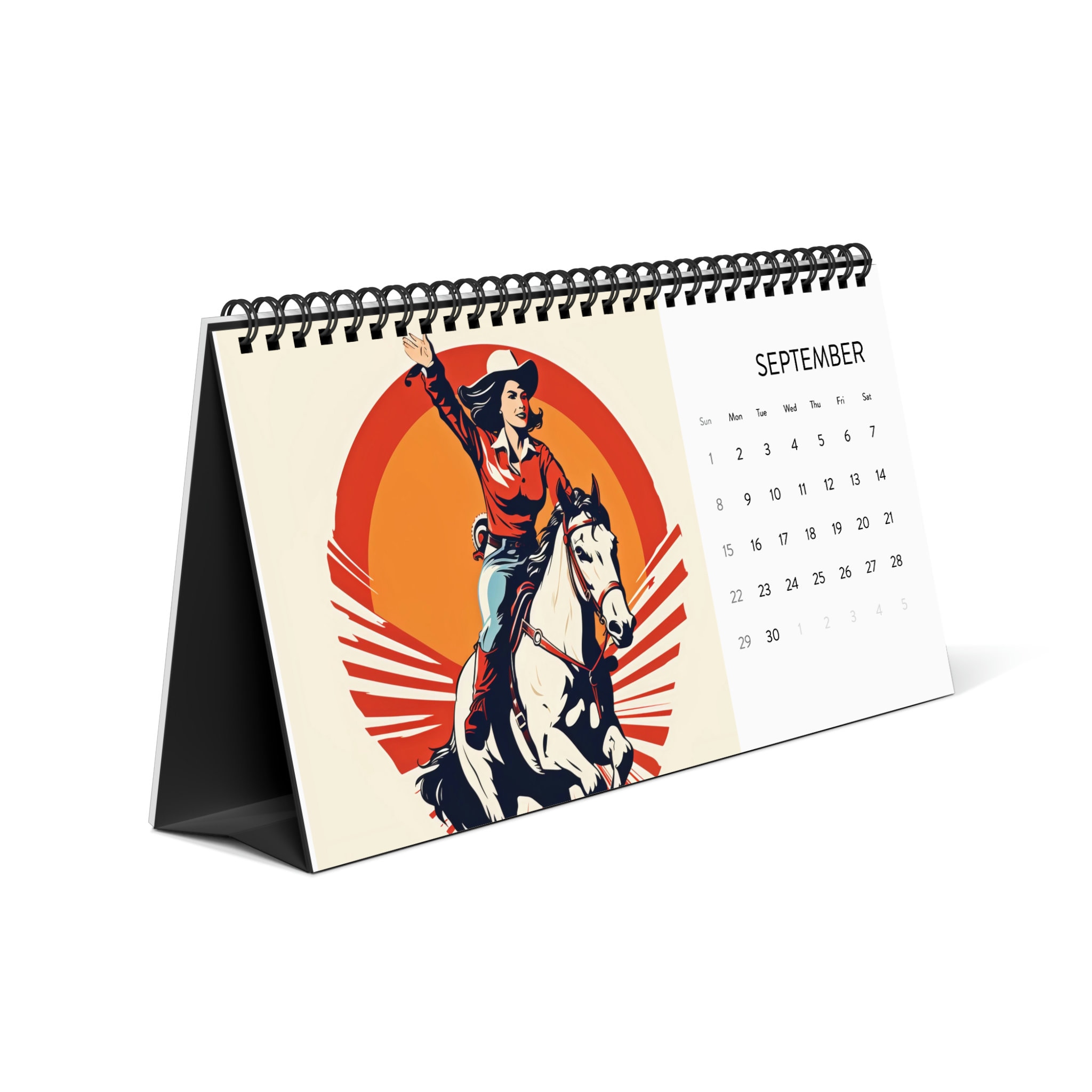 Prize Pony Rodeo Theme Desktop Calendar (2024 grid) sold by Trudey