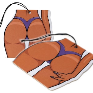 2 Stück Nice Booty Po Hintern Figur Airfreshener Air Freshener Auto Duft Turbo Motiv Performance JDM Drift Racing Teile Zubehör