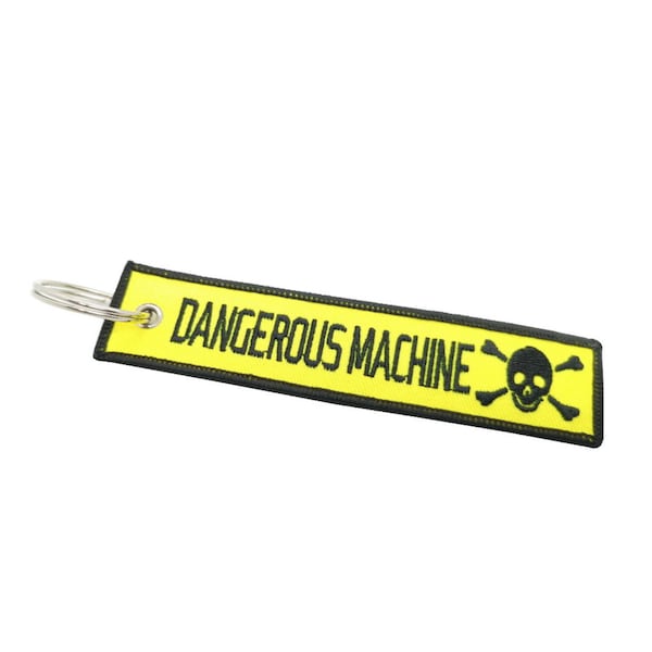 Schlüsselband Lanyard Wristband Schlüsselanhänger "Dangerous Machine" - Vorsicht Achtung Warnung Performance JDM Tuning Teile Zubehör