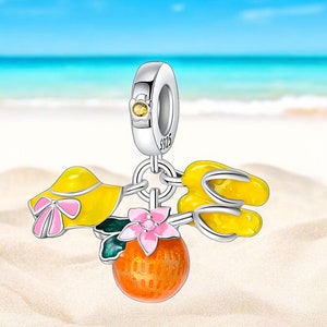 Plage soleil mer vacances bagages avion carte postale valise pierres charme 925 pendentif en argent Sterling porte-clés chaîne de bijoux
