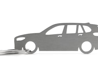 Contornos Sillhouetten X5 G05 SUV Corte láser Coche Llavero de acero inoxidable Piezas de tuning de rendimiento Accesorios Piezas de repuesto Interior