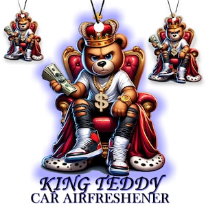 Auto Lufterfrischer Air FreshenerTeddy Jdm Oldschool Tuning Duft Turbo Performance Drift Racing Motorsport Zubehör Hip Hop Rap