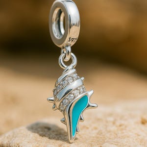 Starfish shell sealife beach travel beach holiday memory sandcastle vacation holiday beach charm pendant 925 Sterling Silver