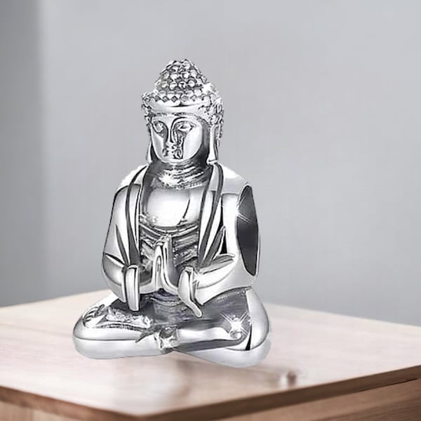 Indien Buddha Siddhartha Gautama Religion China Japan Korea Buddhismus Charm 925 Sterling Silber Anhänger Schlüsselanhänger Schmuck