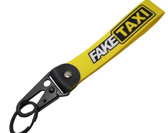 Fake Taxi - Racing Performance Drift Import Car JDM Tuning Accessories Motorsport Lanyard Wristband Keyring