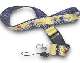 Japan Kanagawa Wave Import Performance Racing Car JDM Tuning Parts Accessories Motorsport Lanyard Wristband Keyring