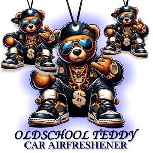 Auto Lufterfrischer Air FreshenerTeddy Jdm Oldschool Tuning Duft Turbo Performance Drift Racing Motorsport Zubehör Hip Hop Rap