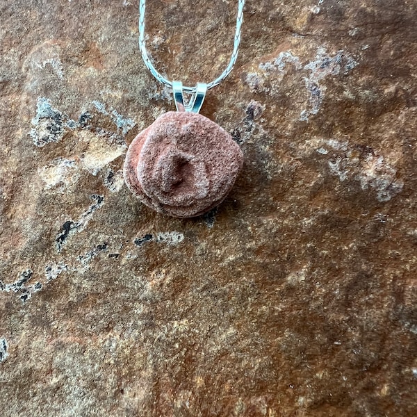 Elegant handmade Oklahoma Rose Rock necklace