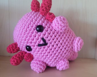 Crochet medium axolotl, the new popular amphibian