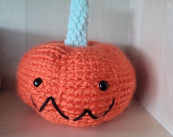 Crochet plush pumpkin, expression customizable!