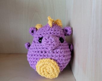 Crochet dragon, it's totally fire