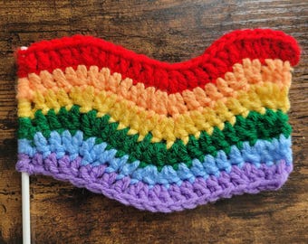 Crochet Pride Flags, Trans Flag, Bisexuality, Pansexual, Lesbian, Non-binary, Asexual