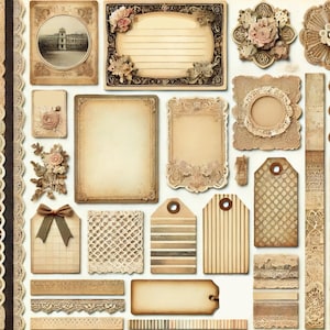Printable Grandmother&#39;s Scrapbook Page Digital Download