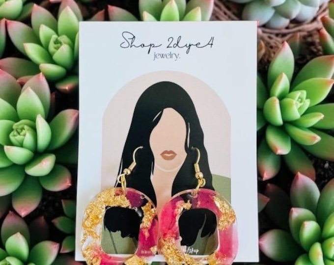 Pink Luxe Oval ll Hoops