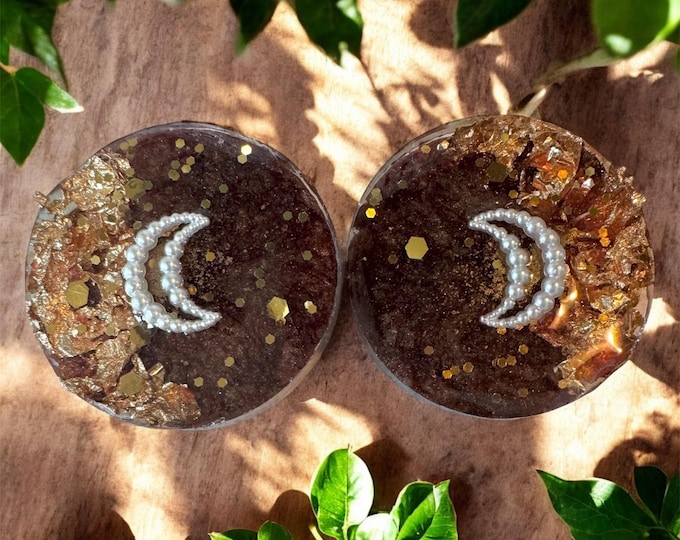 Coco Moon ll Clip On Studs