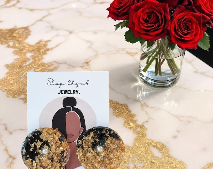 Black Alchemy Queen  ll Studs