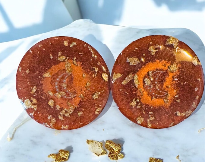 Autumn Moonlight ll Clip On Studs