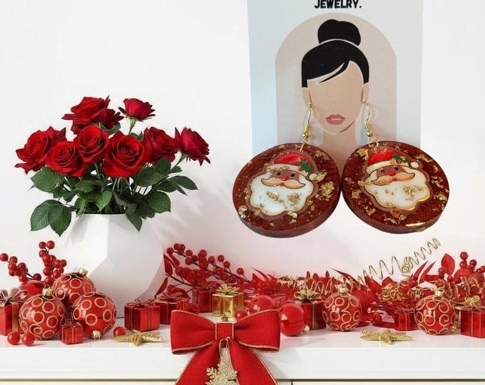 Holiday Santa Cheer  ll Earrings