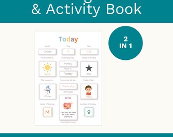 Livro de atividades para o quadro matinal do ensino domiciliar: Calendário da roda de conversa (Download digital)
