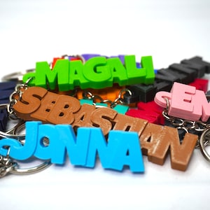 Porte-clés personnalisé pour enfants | Cadeau avec prénom | Naissance, baptême et scolarisation | Pendentif avec prénom