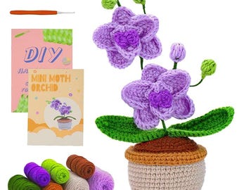 Magnolia all'uncinetto in vaso, fiore di magnolia all'uncinetto fatto a mano, vaso di fiori all'uncinetto, ornamento da scrivania, regalo fatto a mano, regalo per gli amici - Italia