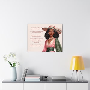 Wall Art - Wonderful Gift Idea, &#39;Elegance in Unity&#39; - A Canvas Tribute to Sisterhood and Sophistication - Canvas Gallery Wrap Design
