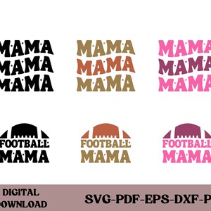 Fußball-Svg, Fußball-Mama-Svg, Fußball-Liebhaber-Svg, Sport-Svg, Fußball-T-Shirt-Svg, Cheer Mom-Svg, trendiges Fußball-Svg, gewelltes gestapeltes SVG