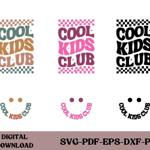 クール キッズ クラブ SVG、クール キッズ クラブ PNG、コル キッズ クラブ シャツ SVG、キッズ SVG、キッズ シャツ SVG、キッド SVG、ママ ボーイ SVG、ママ ガール SVG、Vavy テキスト