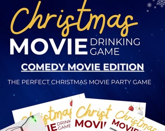 Christmas Movie Drinking Game - Comedy Movie Edition (4-Page PDF Printout) The Perfect Holiday Movie Companion Game