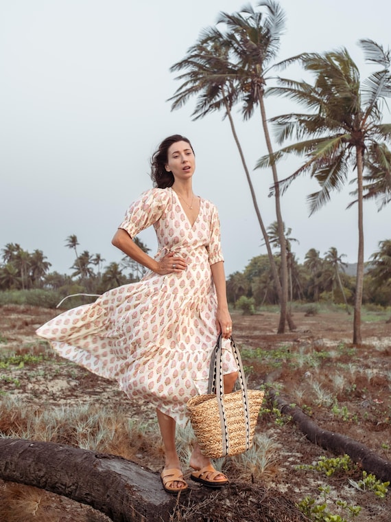 chinese dress ladies Honeymoon Heart Maxi Dress Lemon