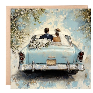 Carte de mariage de luxe | Carte romantique juste marié | Carte élégante pour jeunes mariés | Carte de voeux de mariage à destination de Zazzle.be Liste d'envies Vous avez des idées ? Félicitations pour mariage 6 x 6