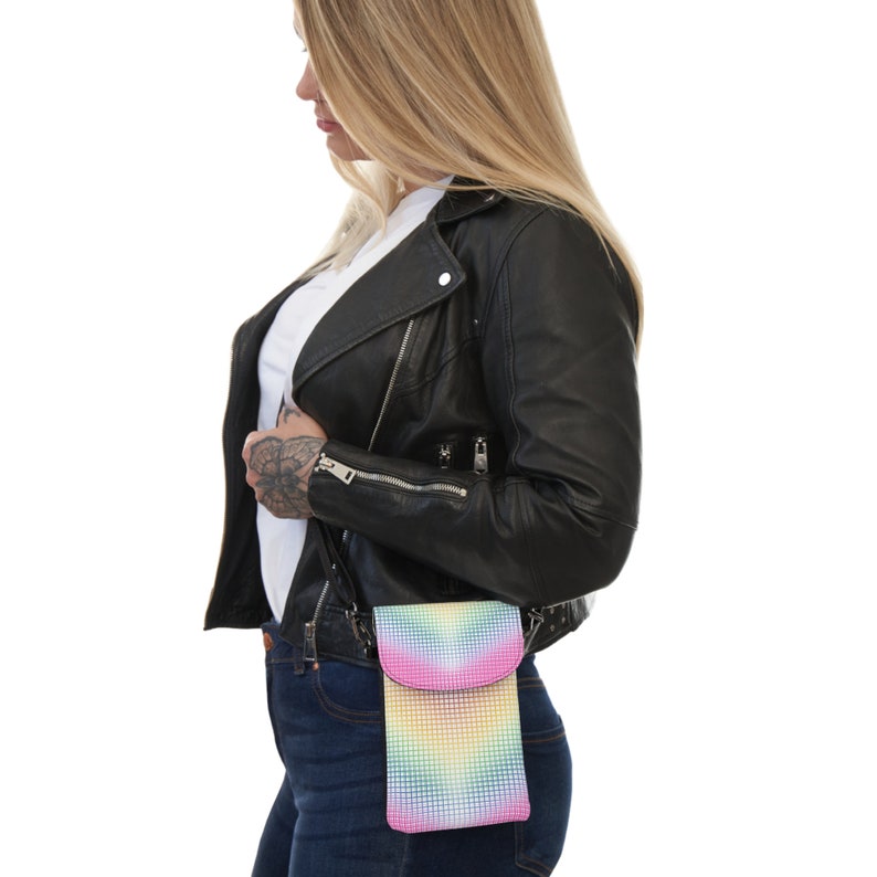 Diffuse Rainbow Small Cell Phone Purse image 4