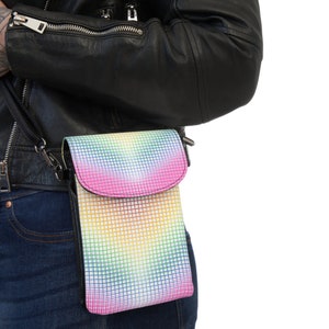 Diffuse Rainbow Small Cell Phone Purse image 3