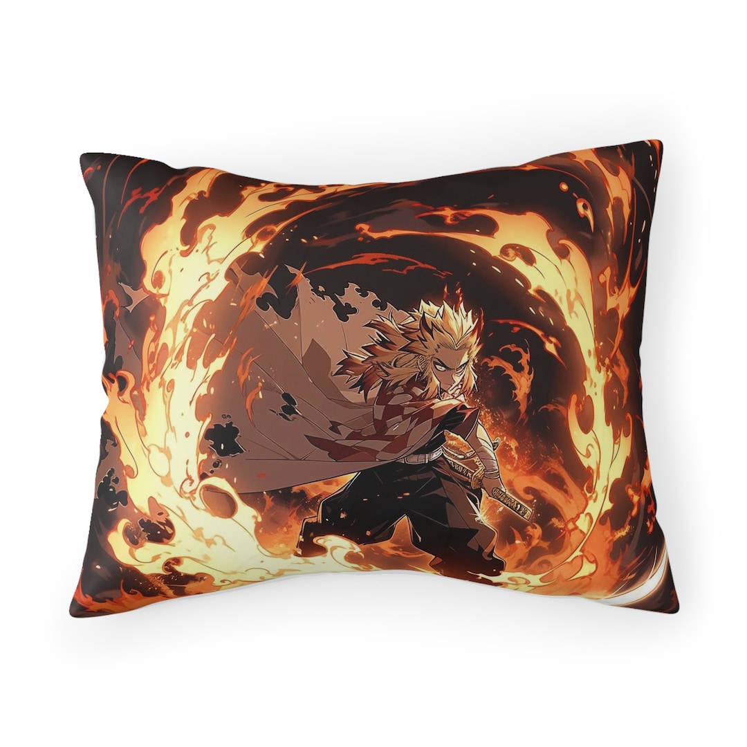 Rengoku Pillow, Anime Pillow Etsy