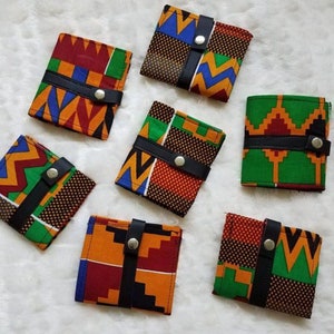 Carteira masculina Samreboi Heritage com estampa africana