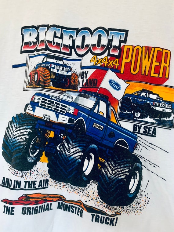 Rare Vintage 80s Bigfoot monster truck shirt, siz… - image 3