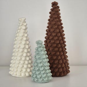 Patrón de crochet para árbol de Navidad con burbujas: Amigurumi navideño (Descarga PDF)