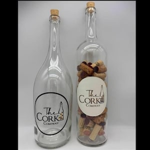 Customizable Glass Engraved Wine Cork Holder | Personalized Gift | Wine Collector Item