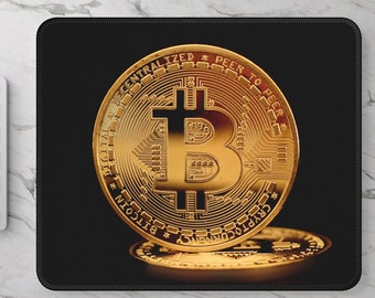 Crypto Bitcoin Mousepad, Crypto Merchandise, Crypto Mousepad, Bitcoin Trader Gift, Crypto Bitcoin, Crypto Mousepad, Day Trader Gift