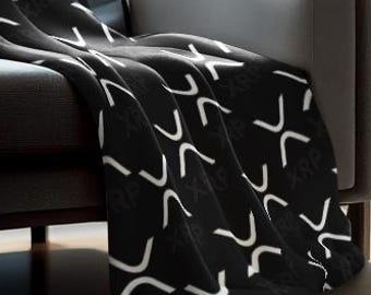 XRP Blanket: Crypto Velveteen Throw, Ripple Fan Gift (50x60")
